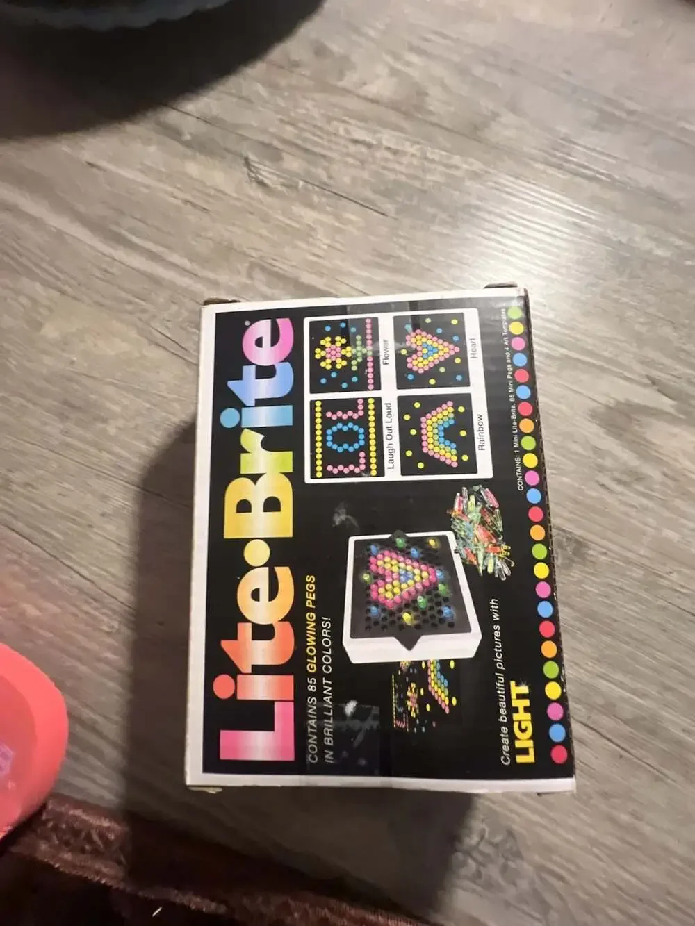 Lite-Brite Mini Size with 90 Pieces Colorful Pegs